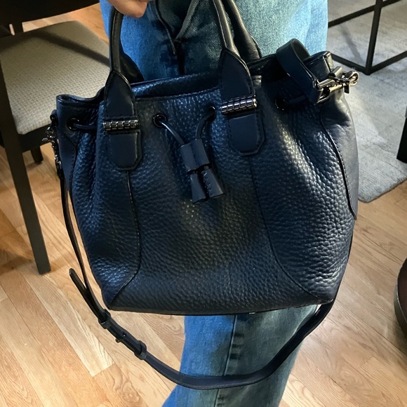 MACKAGE Dark Blue Handbag with removable shoulder strap - Picture 3 of 4